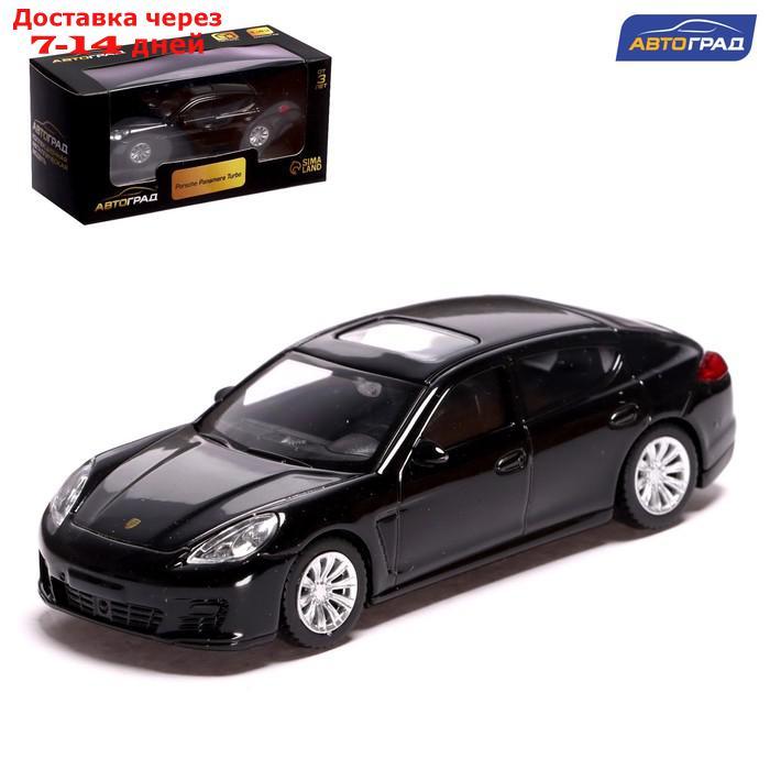 Машина металлическая PORSCHE PANAMERA TURBO, 1:43, цвет чёрный - фото 1 - id-p214728420