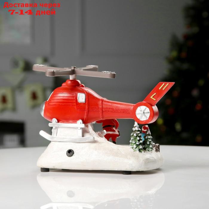 Фигура светодиодная "Вертолёт с подарками" 31.5x18x18 см, USB, AAx3, МУЛЬТИ - фото 5 - id-p214728599