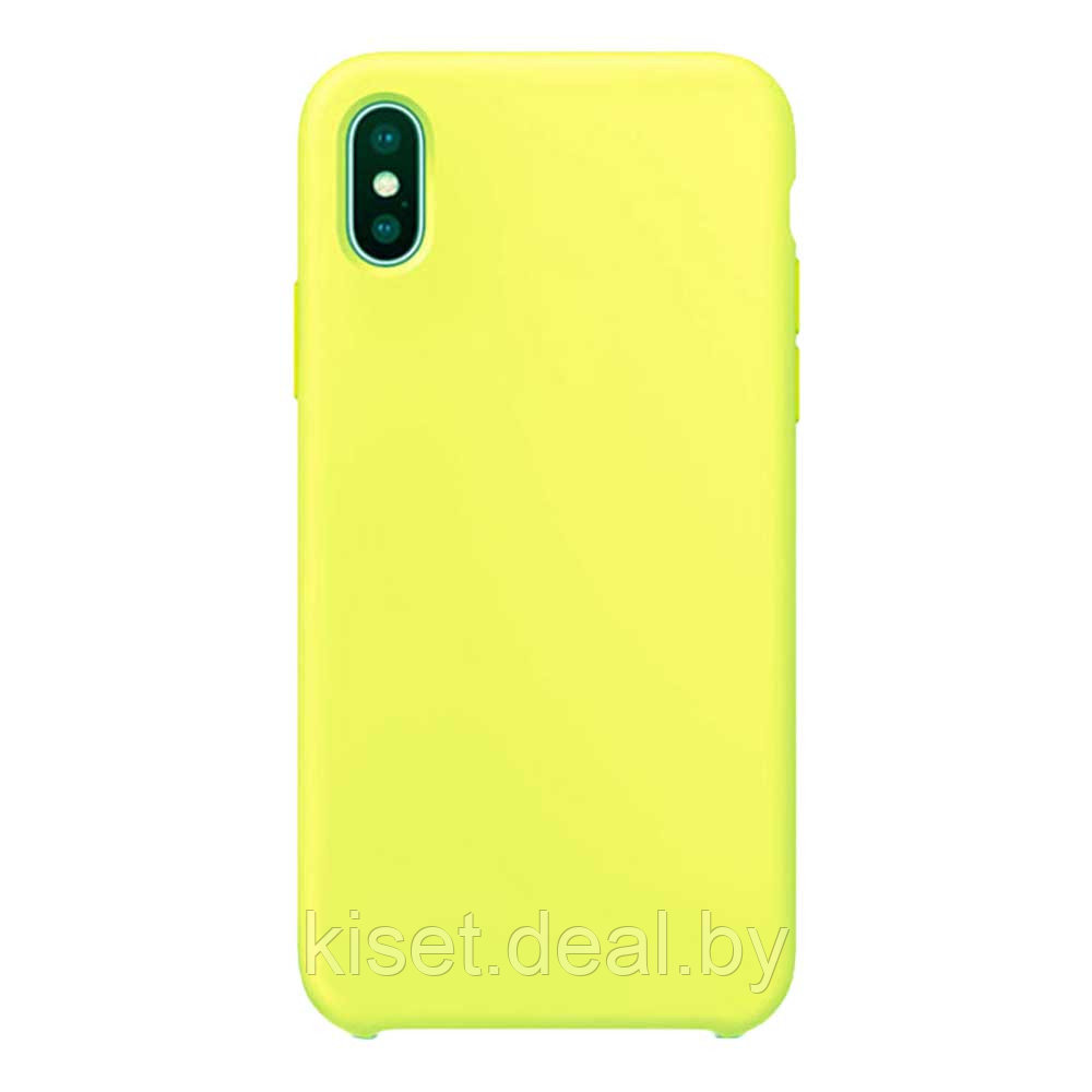 Бампер Silicone Case для iPhone X / Xs холодный лимонад - фото 1 - id-p214779730