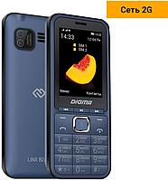 Мобильный телефон Digma LINX B241 32Mb чёрный моноблок 2Sim 2.44" 240x320 0.08Mpix GSM900/1800 FM microSD