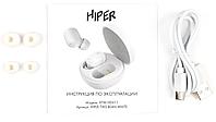 Гарнитура вкладыши Hiper TWS BEAN HDX11 белый беспроводные bluetooth в ушной раковине (HTW-HDX11)