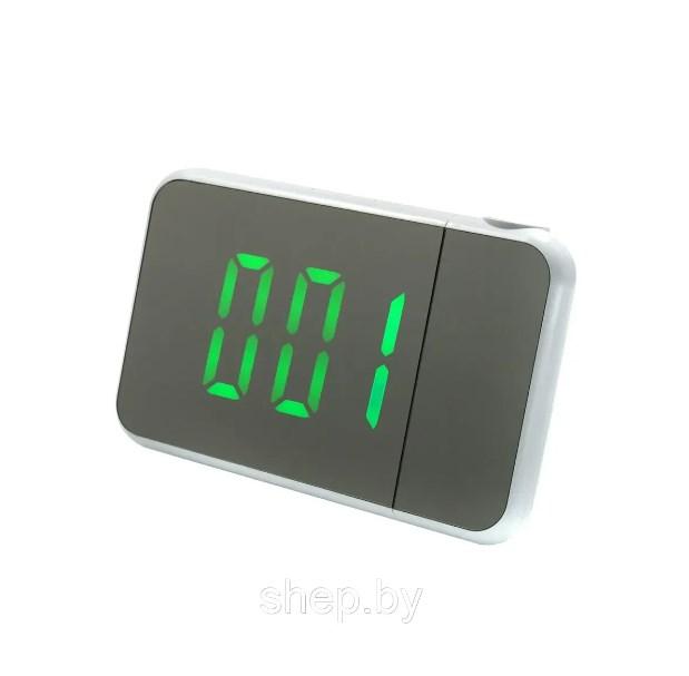 Настольные электронные часы будильник с проекцией времени, температурой , календарем - фото 3 - id-p214783865