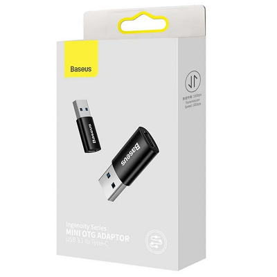 Baseus Ingenuity Series Mini OTG Adaptor USB 3.1 to Type-C (ZJJQ000101) черный - фото 7 - id-p214785225