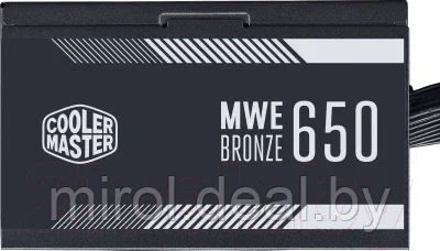 Блок питания для компьютера Cooler Master MWE 650 Bronze (MPE-6501-ACAAB-EU) - фото 5 - id-p214787736