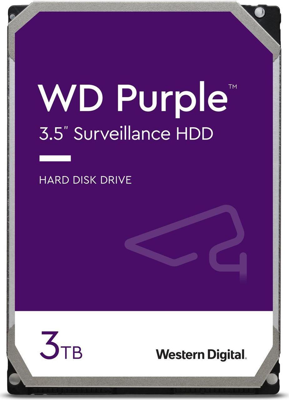 Жёсткий диск HDD 3 Tb SATA 6Gb/s Western Digital Purple WD33PURZ 3.5" - фото 1 - id-p214275225