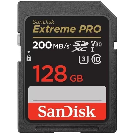Карта памяти SanDisk Extreme PRO SDSDXXD-128G-GN4IN SDXC Memory Card 128Gb UHS-I U3 Class10 V30 - фото 1 - id-p214793466