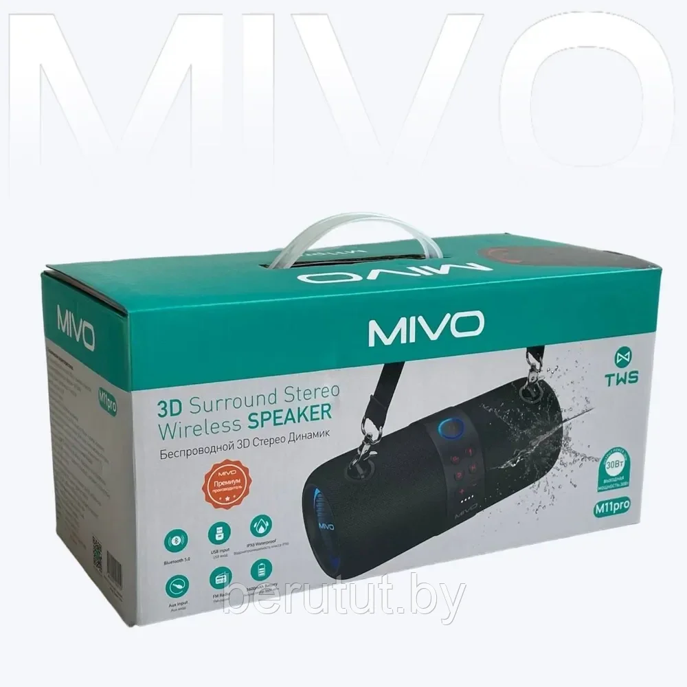 Колонка портативная музыкальная Bluetooth MIVO M11 Pro - фото 10 - id-p214805257