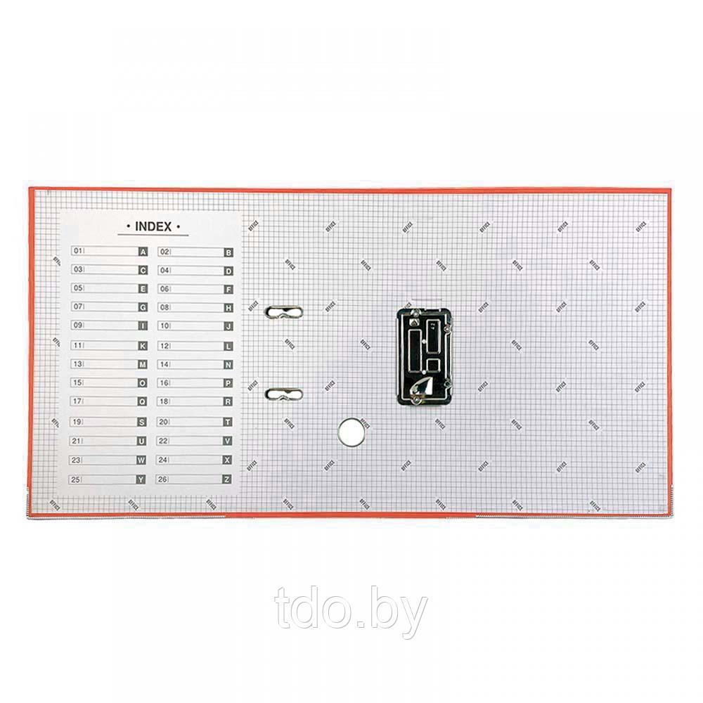 Папка-регистратор разобранная, с металлическим уголком, A4, 50мм, оранжевая - фото 4 - id-p214805378