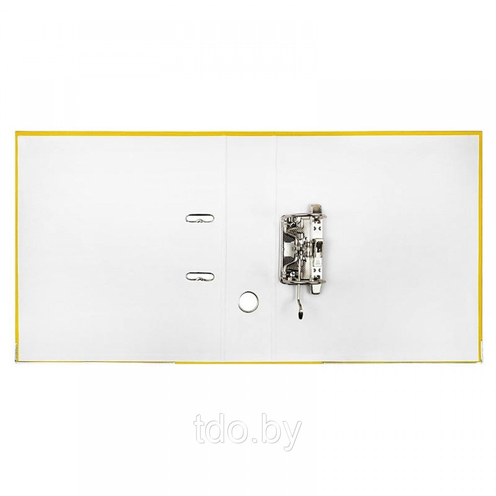 Папка-регистратор разобранная, с металлическим уголком, A4, 75мм, жёлтая - фото 3 - id-p214805393
