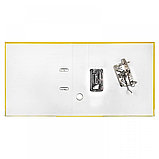 Папка-регистратор разобранная, с металлическим уголком, A4, 75мм, жёлтая, фото 2