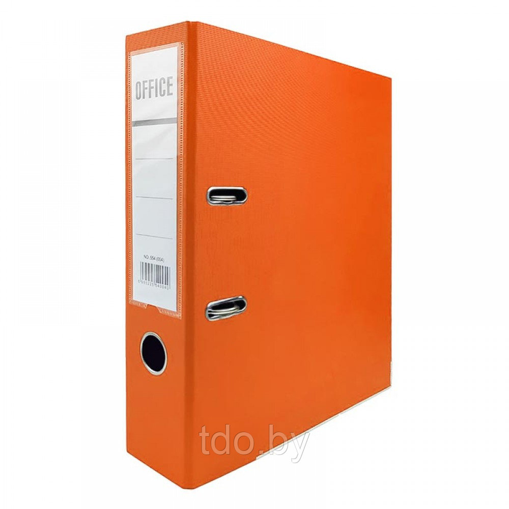 Папка-регистратор разобранная, с металлическим уголком, A4, 75мм, оранжевая - фото 1 - id-p214805398
