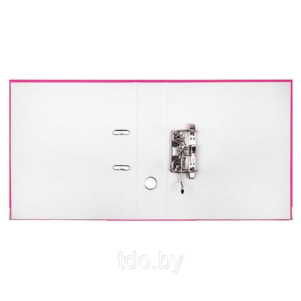 Папка-регистратор разобранная, с металлическим уголком, A4, 75мм, розовая - фото 3 - id-p214805399