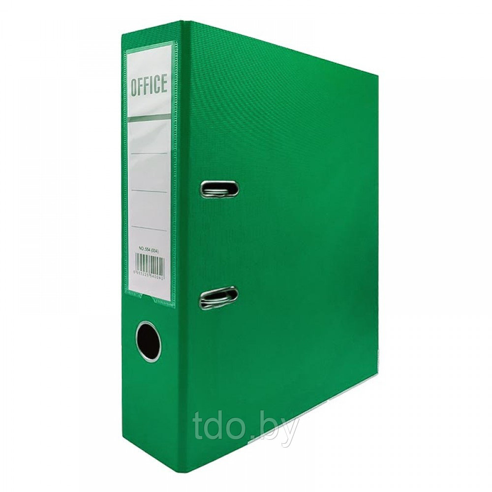 Папка-регистратор разобранная, с металлическим уголком, A4, 75мм, темно-зелёная