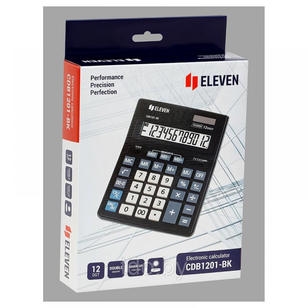 Калькулятор настольный Eleven Business Line CDB1201-BK, 12-разрядный - фото 8 - id-p214806046