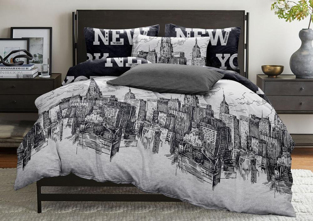 Постельное белье бязь 2,0 сп. "СонМаркет" пр.220х210 (нав. 70х70) New York