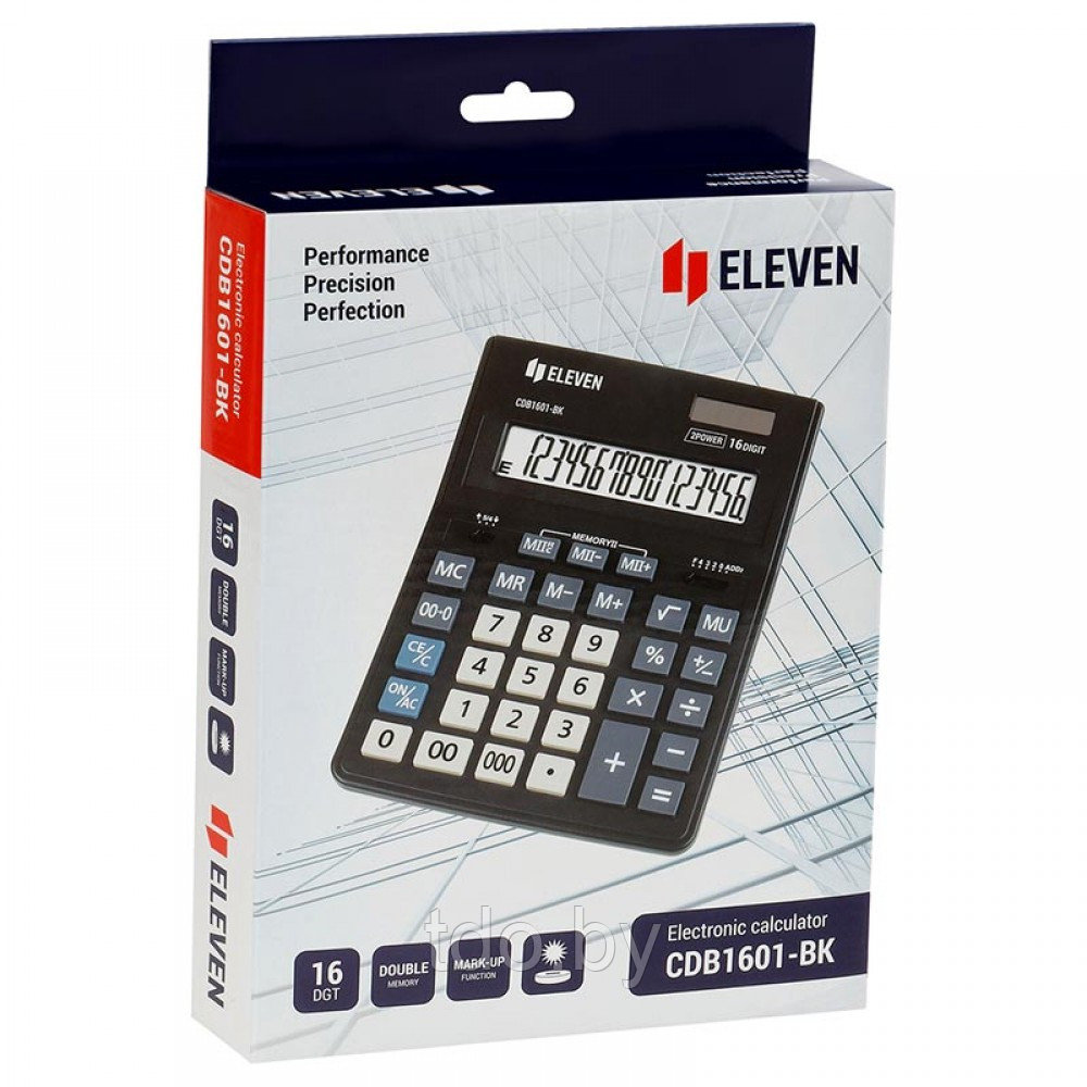 Калькулятор настольный Eleven Business Line CDB1601-BK, 16-разрядный - фото 6 - id-p214806053