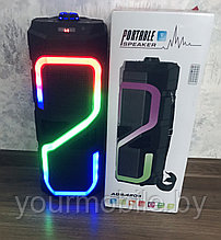 Портативная Bluetooth колонка ABS-4203 с пультом ДУ и подсветкой