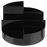 Настольная подставка СТАММ "Профи", полистирол, черная, фото 6