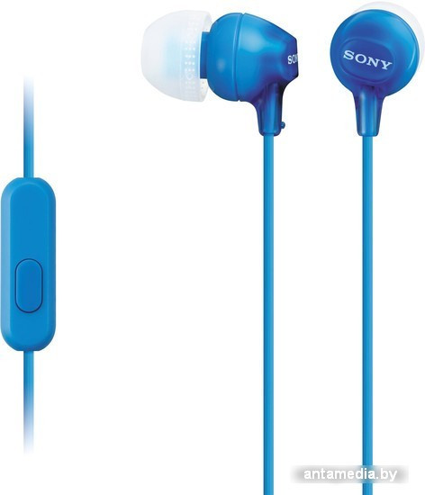 Наушники Sony MDR-EX15AP (голубой) - фото 1 - id-p214807389
