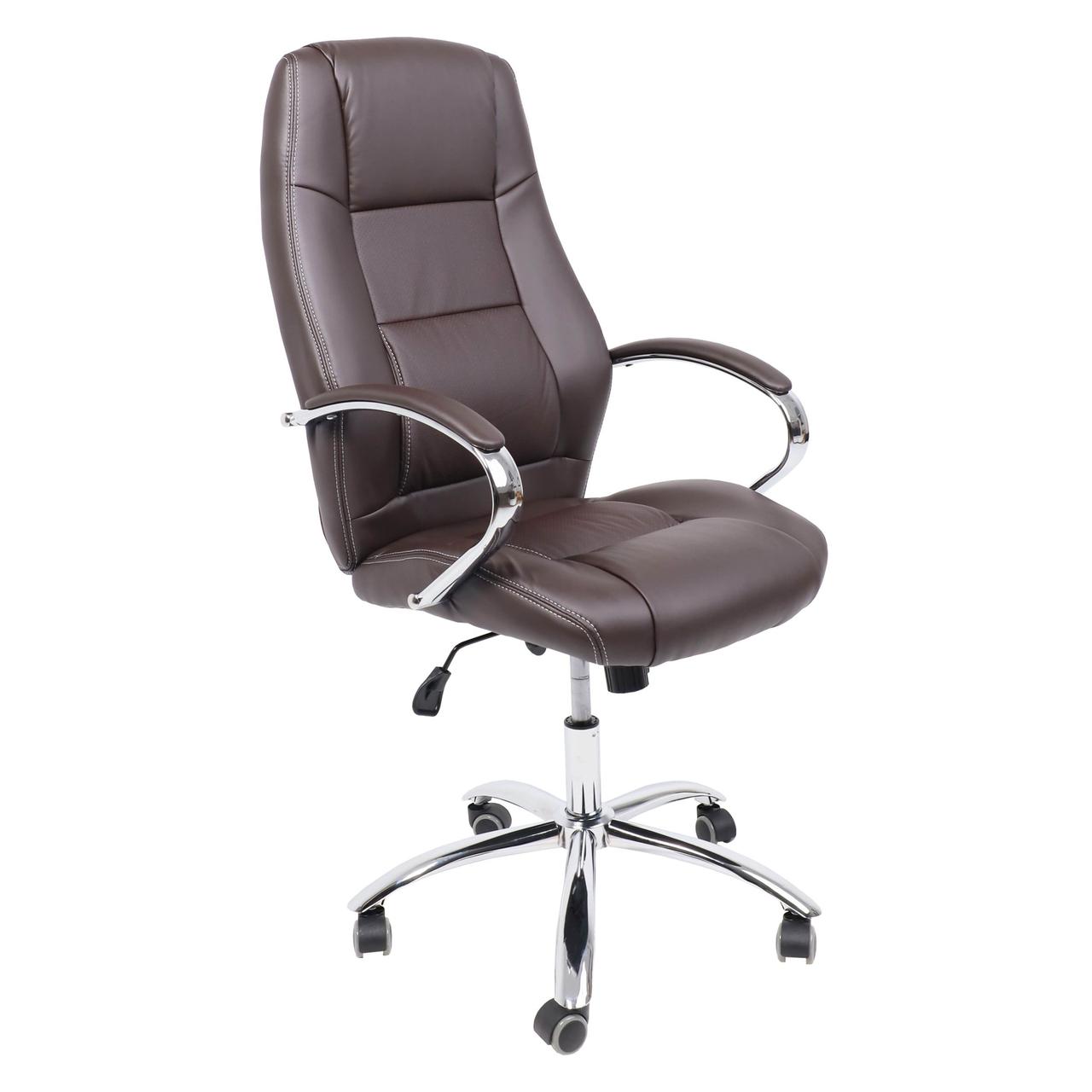 Кресло поворотное CROCUS, ECO, коричневый - фото 1 - id-p214808467