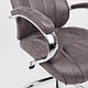 Кресло поворотное LEGRAN, ткань, коричневый, фото 6