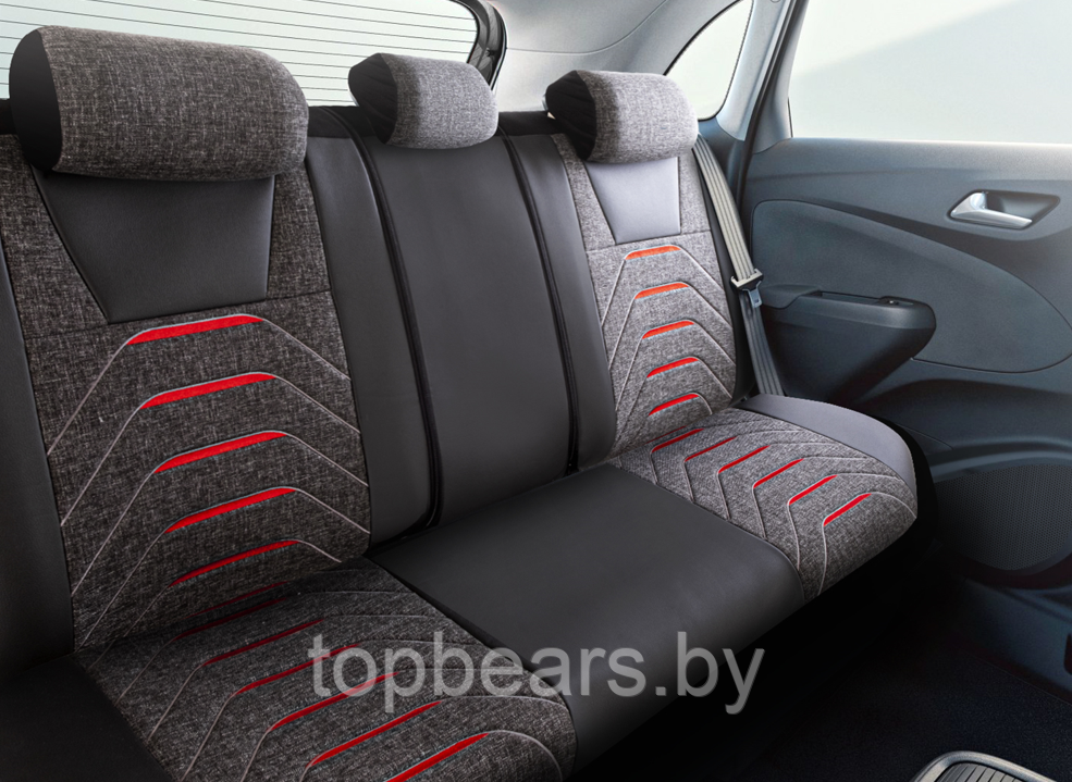 Универсальные чехлы BODRUM для автомобильных сидений / Авточехлы - комплект на весь салон автомобиля - фото 3 - id-p214808864