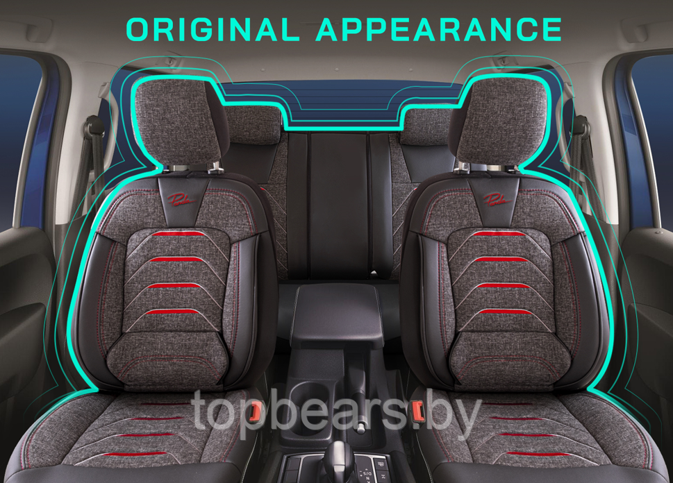 Универсальные чехлы BODRUM для автомобильных сидений / Авточехлы - комплект на весь салон автомобиля - фото 8 - id-p214808864