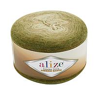 Пряжа Alize Angora Gold Ombre Batik, Ализе Ангора Голд Омбре Батик, турция, секционная, шерсть, акрил, (цвет 7355)