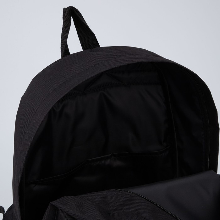 Рюкзак молодёжный Like, 29х12х37 см, отдел на молнии, наружный карман, цвет чёрный - фото 5 - id-p214816485