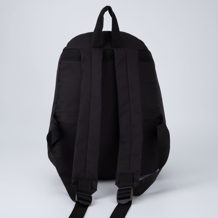 Рюкзак молодёжный Like, 29х12х37 см, отдел на молнии, наружный карман, цвет чёрный - фото 8 - id-p214816485