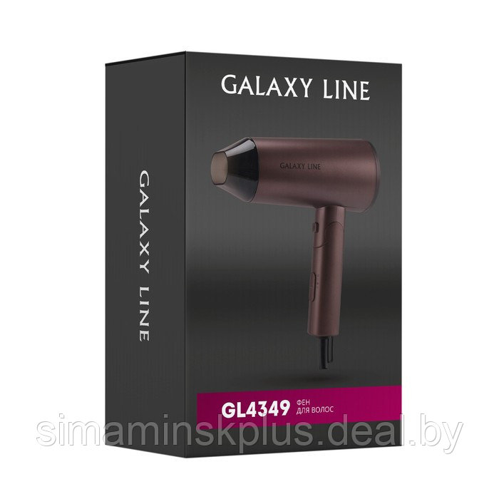 Фен Galaxy LINE GL 4349, 2000 Вт, 2 скорости, 3 температурных режима, коричневый - фото 10 - id-p214816589