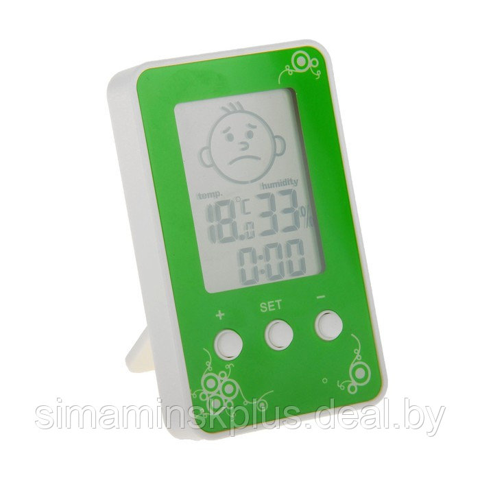 Термометр Luazon LTR-12, электронный, указатель влажности, часы, МИКС - фото 3 - id-p214816598