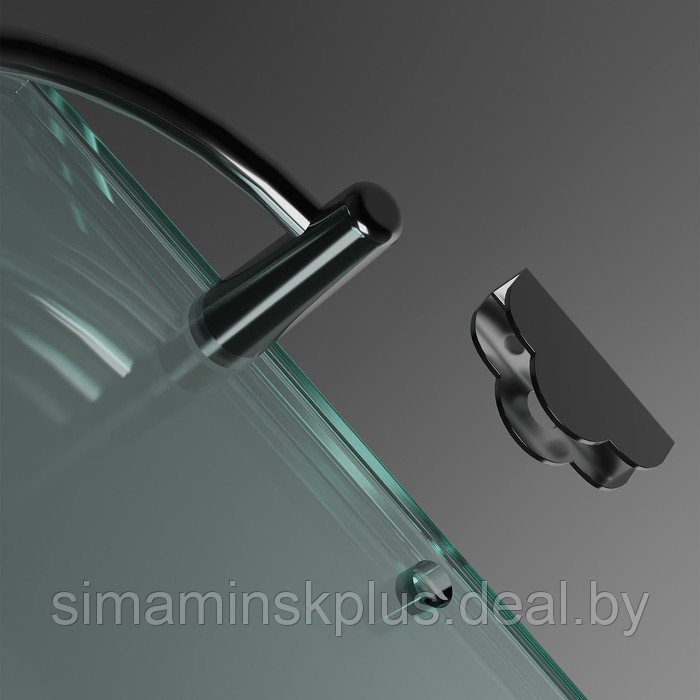 Полка для ванной комнаты, 50×12×4 см, металл, стекло - фото 6 - id-p214817053