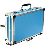 Набор для рисования складной, в чемоданчике голубой, фото 2