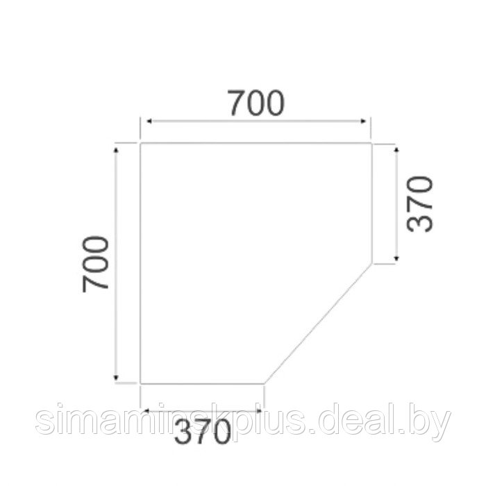 Шкаф угловой «Виола», 700×370×2050 мм, цвет ателье светлый / белый - фото 3 - id-p214818424