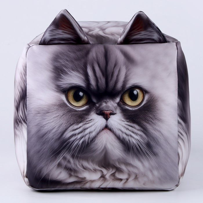 Антистресс кубы «кот», серый, угрюмый - фото 1 - id-p214817974