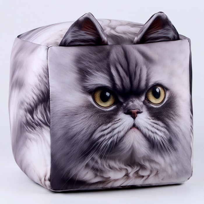 Антистресс кубы «кот», серый, угрюмый - фото 2 - id-p214817974