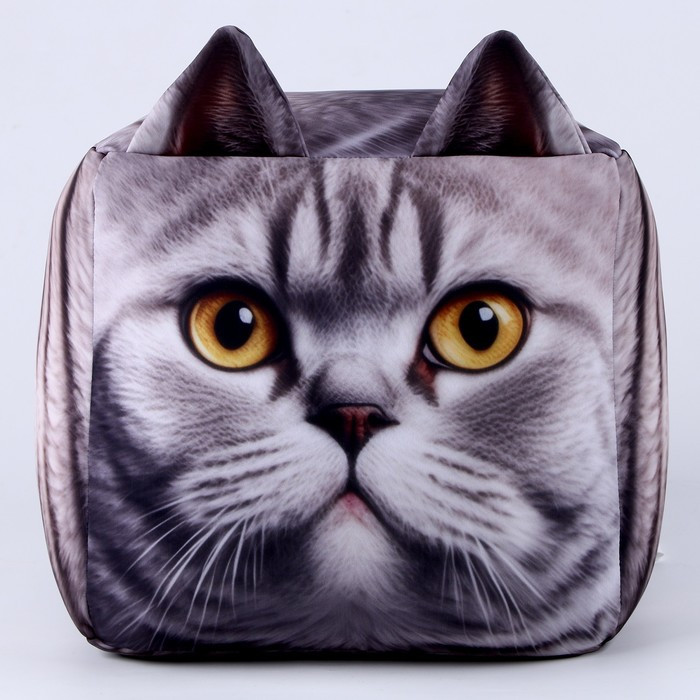 Антистресс кубы «кот», серый - фото 1 - id-p214817977
