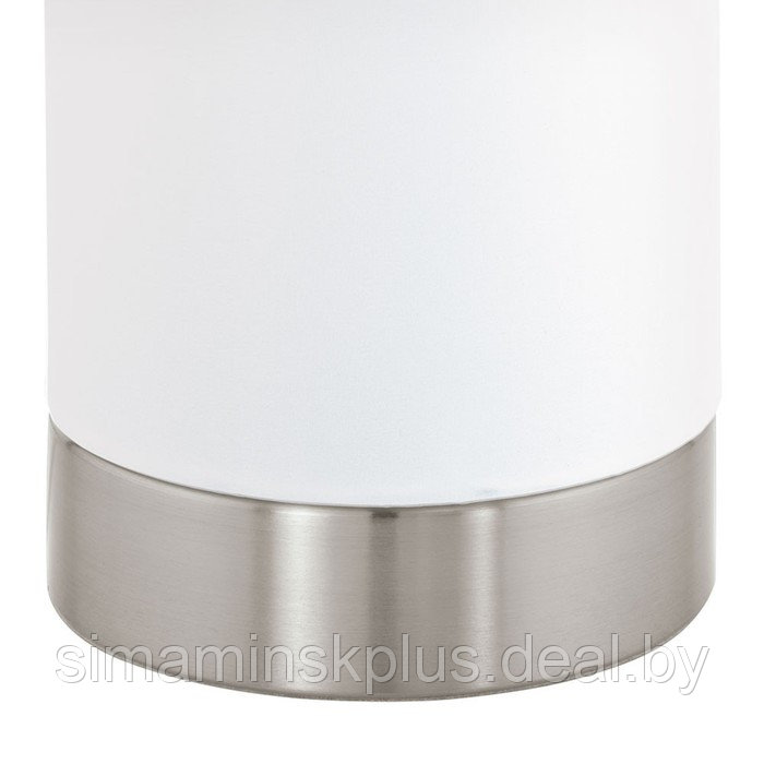 Настольная лампа MASERLO 1x60Вт E27 никель, белый 12x12x25,5см - фото 4 - id-p214818691