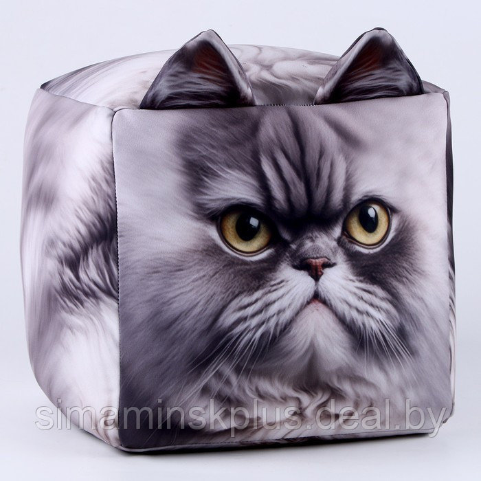 Антистресс кубы «кот», серый, угрюмый - фото 2 - id-p214819607