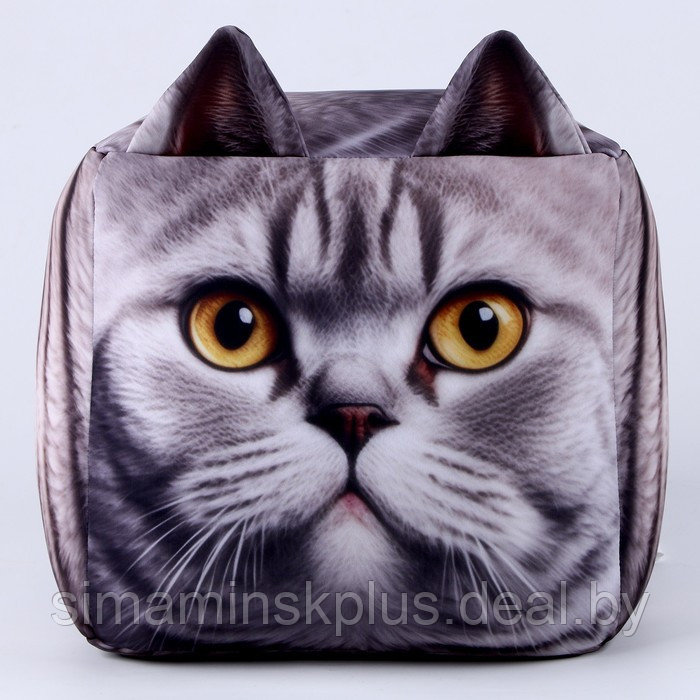 Антистресс кубы «кот», серый - фото 1 - id-p214819610
