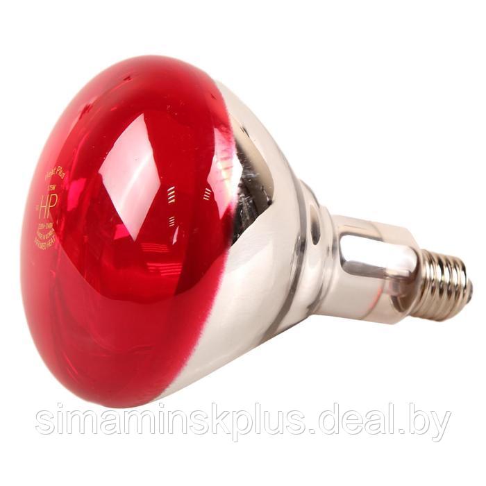 Лампа инфракрасная, 175 Bт, E27, R125, закалённое стекло, красная, JK Lighting, - фото 1 - id-p214818806