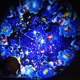 Световой прибор «Космос», 11 см, 6 картриджей, свечение RGB, 5 В, фото 2