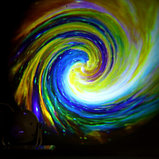 Световой прибор «Космос», 11 см, 6 картриджей, свечение RGB, 5 В, фото 4