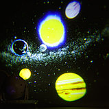 Световой прибор «Космос», 11 см, 6 картриджей, свечение RGB, 5 В, фото 5