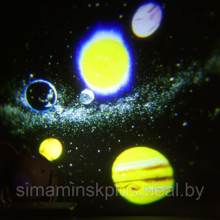 Световой прибор «Космос», 11 см, 6 картриджей, свечение RGB, 5 В - фото 5 - id-p214818815