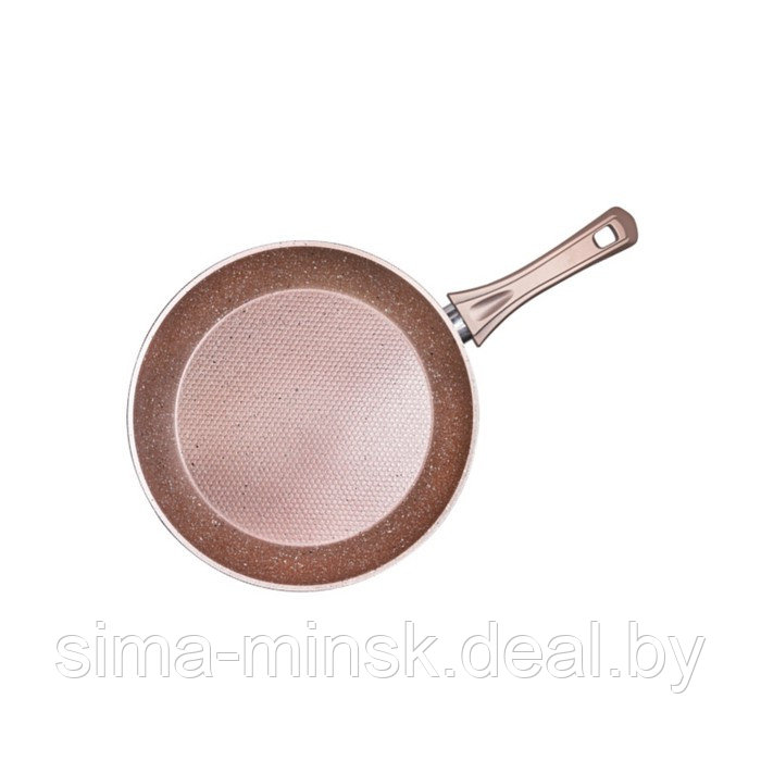 Сковорода диаметром 28 см Oursson, розовое золото - фото 1 - id-p214821595