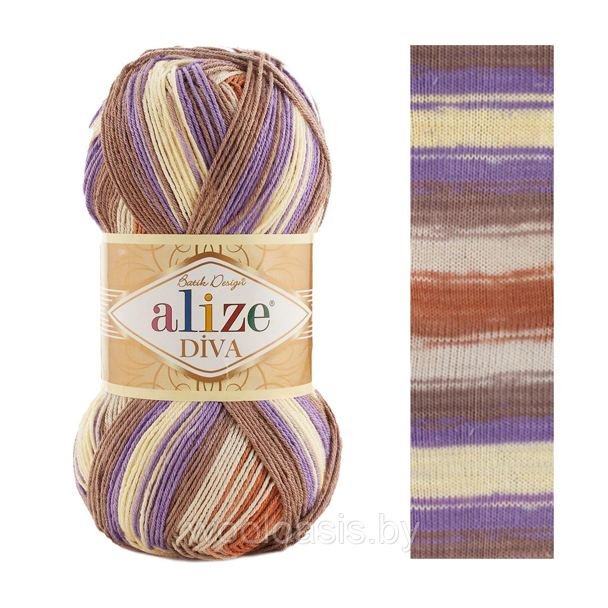 Пряжа Alize Diva Batik Design, Ализе Дива Батик, турецкая, секционная, 100% акрил, для ручного вязания (цвет 7391) - фото 1 - id-p214823360