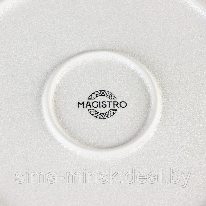 Тарелка фарфоровая Magistro Line, d=25,5 см, цвет белый - фото 4 - id-p214822375