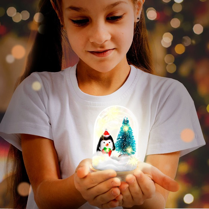 Набор для творчества «Новогодний ночник с игрушкой: Пингвин» - фото 5 - id-p214823257